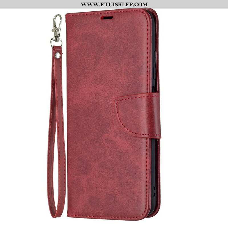 Etui Folio do Poco M3 Pro 5G Skórzany Futerał Gładka Klapa Ukośna